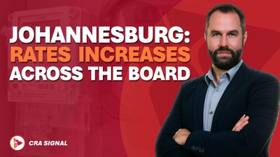 Johannesburg: Rates increases across the board