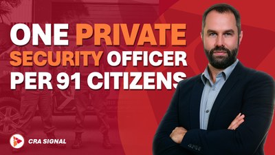 One private security officer per 91 citizens